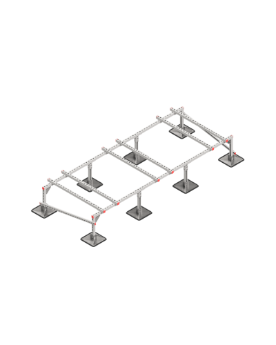Опорная конструкция для установки оборудования TECHNORAPTOR STEELFOOT 3000х1200 тип 1 КМ-профиль (KM-TR-STF-SSEI-3000-1200-1) во Владивостоке Системы видеонаблюдения Pintop.ru