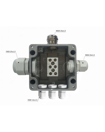 Металлическая коробка соединительная Магнито-контакт МКС 2ВК «МОРОЗ» с датчиком вскрытия корпуса (тампером), IP66/IP68 во Владивостоке Распределительные коробки Pintop.ru