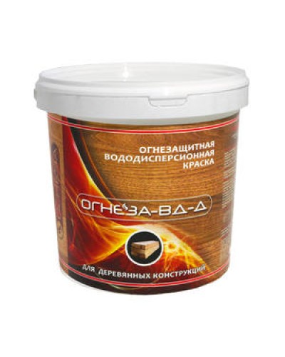 Краска огнезащитная водно-дисперсионнаявспучивающаясядля дерева Огнеза марки «ОГНЕЗА-ВД-Д» , ведро 3 кг. во Владивостоке Огнезащитные краски Pintop.ru