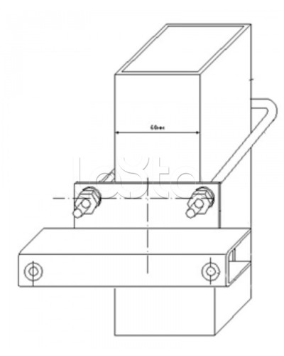 Узел крепления блоков подключения и управления БД-НР, БМ-НР, БУПР извещателей Омега-микродизайн УЗК-КС 60 во Владивостоке Кронштейны и планки для извещателей Pintop.ru