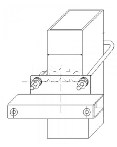 Узел крепления блоков подключения и управления БД-НР, БМ-НР, БУПР извещателей Омега-микродизайн УЗК-КС 57 во Владивостоке Кронштейны и планки для извещателей Pintop.ru