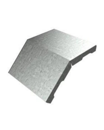 Крышка угла вертикального внешнего 45° 200х15 (0,7) для лестничного лотка ПожТехКабель (651-201) во Владивостоке Кабельные лотки Pintop.ru