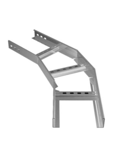 Угол горизонтальный 45° 100х80 (1,2) для лестничного лотка ПожТехКабель (650-312) во Владивостоке Кабельные лотки Pintop.ru