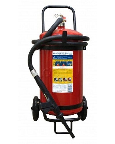 Огнетушитель ПОЖТЕХНИКА ОВП-40(з) МИГ зимний (ФторПАВ) на съемн.тележке с перекр. стволом (баллон 50 л, ОТВ 40 л) во Владивостоке Огнетушители Pintop.ru