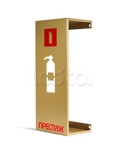Подставка настенная под огнетушитель ПРЕСТИЖ золото ПОЖТЕХНИКА во Владивостоке Аксессуары для огнетушителей Pintop.ru