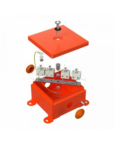 Коробка металлическая огнестойкая 70-0360-FR10.0-4 Е15-Е120 110х110х65 Промрукав (70-0360-FR10.0-4) во Владивостоке Огнестойкие кабельные линии Pintop.ru