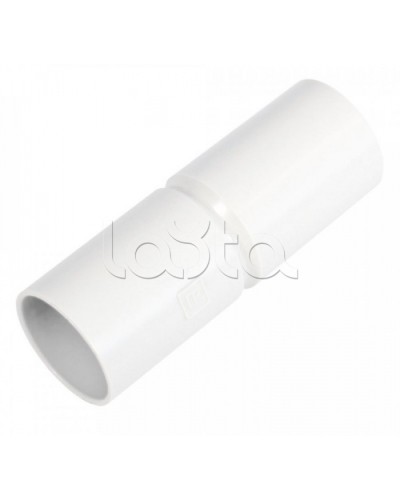 Патрубок-муфта белая д50 (12шт/144шт уп/кор) Промрукав (PR.01750б) во Владивостоке Повороты, муфты, тройники Pintop.ru