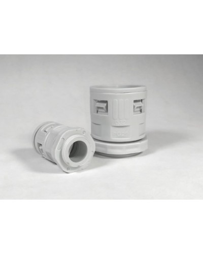 Муфта вводная для гофрированных труб серая ВМ-ГТ-20 Промрукав (PR08.3269) во Владивостоке Повороты, муфты, тройники Pintop.ru