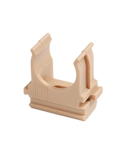 Крепёж-клипса для труб АБС-пластик сосна д25 в малой упаковке (10шт/500шт уп/кор) Промрукав (PR13.0056) во Владивостоке Держатели, клипсы, скобы Pintop.ru