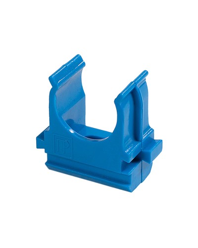 Крепёж-клипса для труб АБС-пластик синяя д25 в малой упаковке (10шт/500шт уп/кор) Промрукав (PR13.0062) во Владивостоке Держатели, клипсы, скобы Pintop.ru