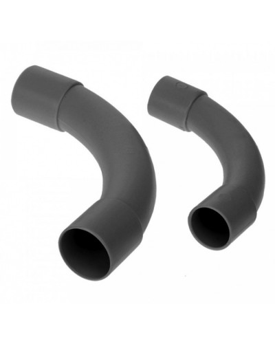 Соединитель угловой черный д32 (5шт/125шт уп/кор) Промрукав (PR13.0172) во Владивостоке Повороты, муфты, тройники Pintop.ru