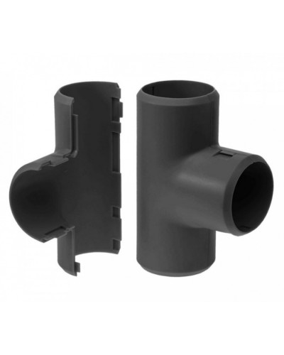 Тройник разборный черный д25 (30шт/300шт уп/кор) Промрукав (PR13.0197) во Владивостоке Повороты, муфты, тройники Pintop.ru