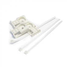 Комплекты крепления площадка для прямого монтажа белая со стяжкой 2,5х100 мм (100 шт) Промрукав (PR13.02512)