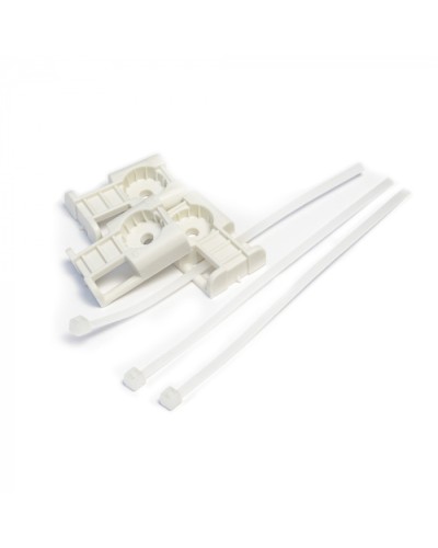 Комплекты крепления площадка для прямого монтажа белая со стяжкой 2,5х100 мм (100 шт) Промрукав (PR13.02512) во Владивостоке Аксессуары для кабель-канала Pintop.ru