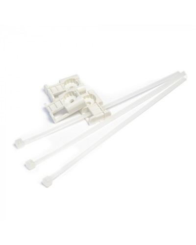 Комплекты крепления площадка для прямого монтажа белая со стяжкой 3,6х150 мм (100 шт) Промрукав (PR13.02514) во Владивостоке Аксессуары для кабель-канала Pintop.ru