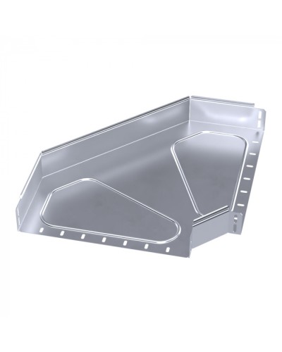 Угол горизонтальный 90 градусов Стандарт INOX (AISI 316) 400х80 Промрукав (PR16.3537) во Владивостоке Аксессуары для лотков Pintop.ru