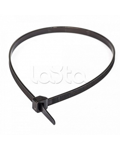 Стяжки нейлоновые 7,6*500 (ч) (100 шт/уп) Промрукав (PR08.3084) во Владивостоке Стяжки-хомуты Pintop.ru