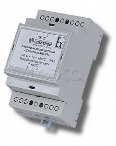 Барьер искрозащиты для цепей питания Спектрон-ИБ-01 во Владивостоке Устройства защиты операционных процессоров (ОПС) Pintop.ru