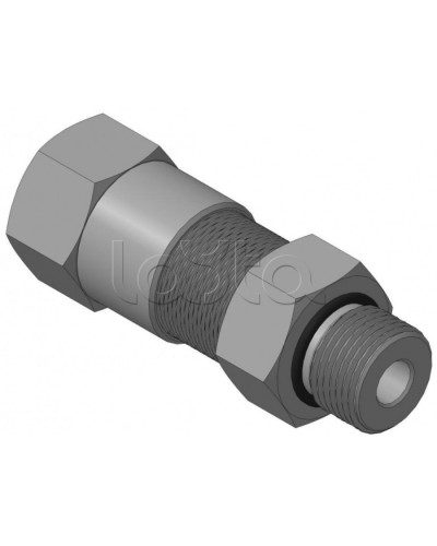 Кабельный ввод с резьбой G1/2 мм для прокладки кабеля в металлорукаве РЗ-ЦП-10, с уплотнением кабеля и проходным диаметром кабеля d=2-6 мм Спектрон КВМ-10/6-М-G1/2 во Владивостоке Аксессуары для кабель-канала Pintop.ru