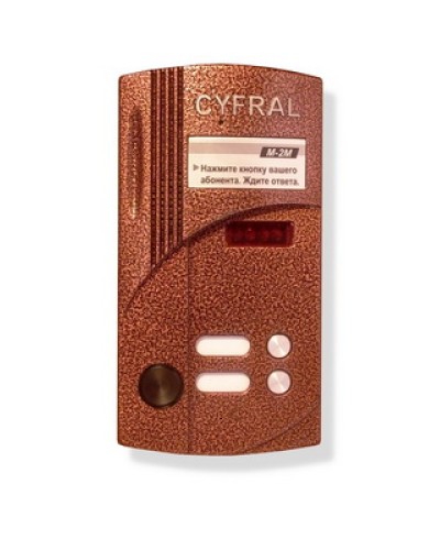 Блок вызова на 2 абонента Цифрал M-2M/РVС во Владивостоке Абонентские аудиоустройства Pintop.ru