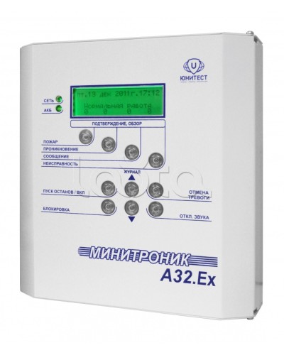 Прибор адресно-аналоговый приемно-контрольный охранно-пожарный и управления взрывозащищенный Юнитест Минитроник А32.Ех во Владивостоке Системы охраны взрывоопасных объектов Pintop.ru