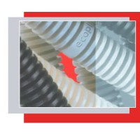 Труба гофрированная ПВХ легкая, с зондом диам. 16 мм (1шт=100м) Экопласт 10116-100