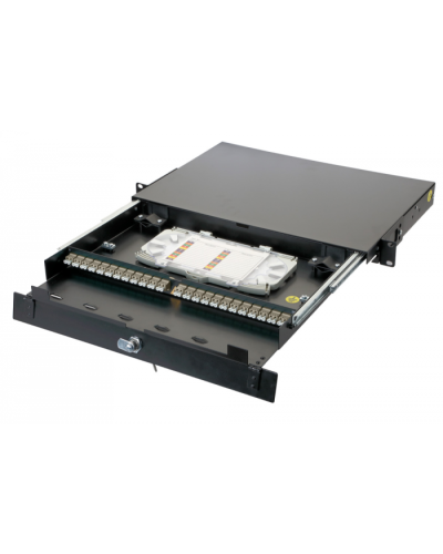 Оптическая панель серии 47D-24, 19 1U 16 дуплекс LC адаптеров, OM2 Eurolan (47D-24-20-2L-16-11BL) во Владивостоке Кросс оптический Pintop.ru