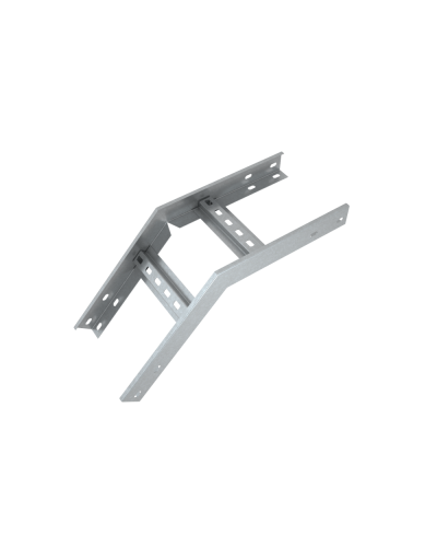 Угол лестничный вертикальный внешний 45 гр. 100х100х1,5 мм Быстрый монтаж КМ-Профиль (LVLS45-100-100-1.5) во Владивостоке Аксессуары для лотков Pintop.ru