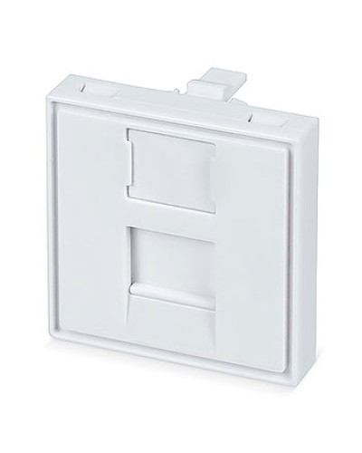 Вставка 45x45 (Mosaic) для 1 модуля формата Keystone Jack (FP-45-1M) Пожтехкабель СКС (202-031) (аналог Mosaic) во Владивостоке Модули Keystone Pintop.ru