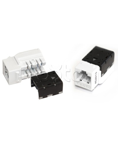 Вставка Keystone Jack RJ-45(8P8C), категория 6A, 110 IDC красная Hyperline (KJNE-8P8C-C6A-90-RD) во Владивостоке Модули Keystone Pintop.ru