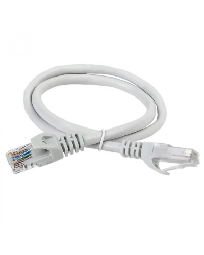 ITK Коммутационный шнур (патч-корд) кат.5Е UTP 1м серый (PC01-C5EU-1M) во Владивостоке Патчкорды (медные) Pintop.ru