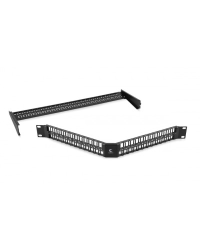 Угловая модульная патч-панель 19, 48 портов, 1U Cabeus (PLBHD-48-CON) во Владивостоке Патч панель Pintop.ru