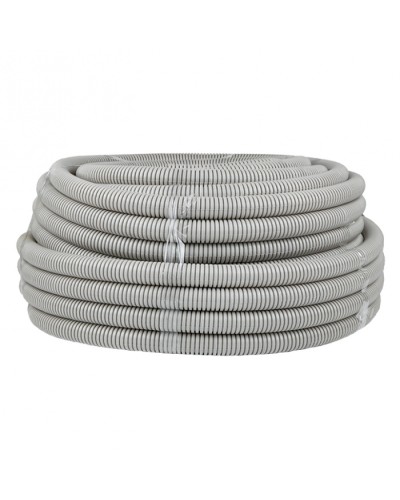 Труба гофр. ПВХ с протяжкой d32 мм (50 м) серая EKF-Plast (tg-z-32) во Владивостоке Труба гофрированная Pintop.ru