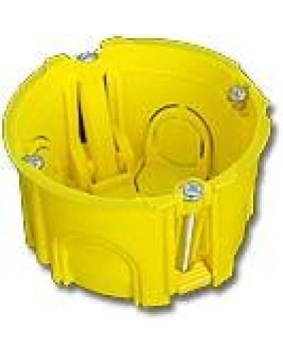 Коробка подрозеточная в стену для суппорта 45x45, желтая TWT TWT-BX45x45-YL во Владивостоке Распределительные коробки Pintop.ru