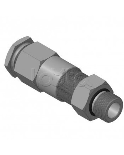 Кабельный ввод для бронированного кабеля с двойным уплотнением резьбой G1/2, внешним диаметром кабеля D=11-15 мм и проходным диаметром кабеля d=6-10 мм Спектрон КВБ-15/10-2У-М-G1/2 во Владивостоке Аксессуары для кабель-канала Pintop.ru