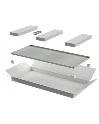 ITK LINEA N Дверь металлическая 600мм шкафа 33U сер. (LN35-33U6X-DM) во Владивостоке Аксессуары для стоек и шкафов Pintop.ru