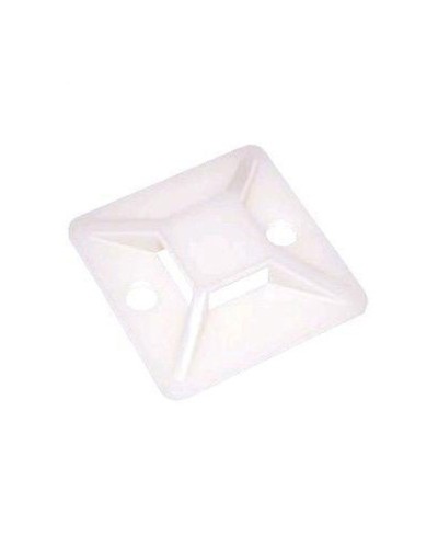 Площадка самоклеящаяся под стяжку, 20х20 мм, белая (100шт.уп) TWT-CV-ATM20 во Владивостоке Расходные материалы для шкафов и стоек Pintop.ru