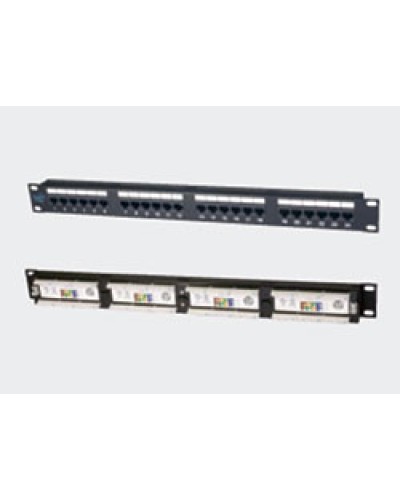 Патч-панель 19, 1U, 24xRJ45 категория 5е Eurolan (27B-U5-24BL) во Владивостоке Патч панель Pintop.ru