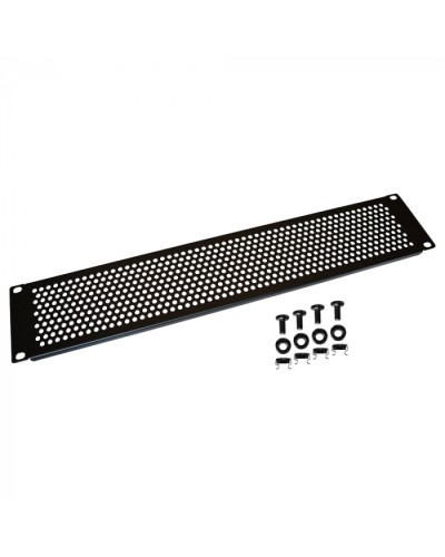 19 вентиляционная фальш-панель 2U, черная LANMASTER (LAN-DC-VNP-2U) во Владивостоке Вентиляторные модули Pintop.ru