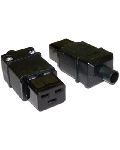 Вилка Lanmaster LAN-IEC-320-C19 IEC 60320 C19 16A 250V black во Владивостоке Коммутационные изделия Pintop.ru