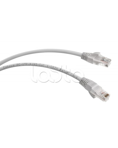 Патч-корд UTP, категория 6, 1 м, LSZH, неэкранированный, серый Cabeus PC-UTP-RJ45-Cat.6-1m-LSZH во Владивостоке Патчкорды (медные) Pintop.ru