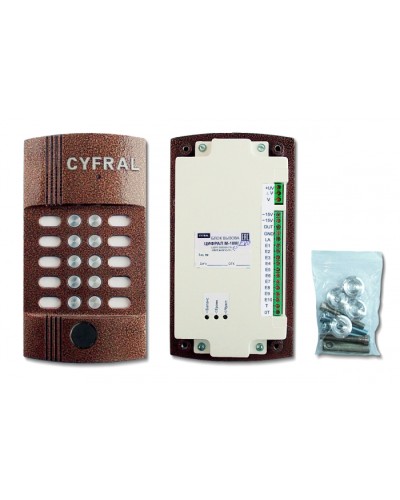 Блок вызова видеодомофона на 10 абонентов Цифрал M-10M/PVC во Владивостоке Блоки вызова многоабонентные Pintop.ru