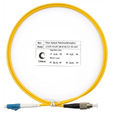 Шнур оптический simplex LC-FC 9/125 SM 1 м LSZH Cabeus FOP(s)-9-LC-FC-1M