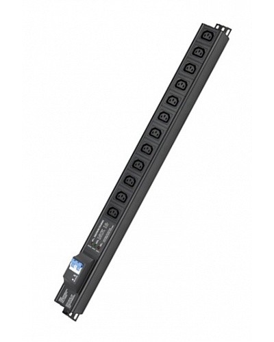 Блок распределения питания вертикальный для 19 шкафов DKC R5VIEC12CBOP во Владивостоке Блоки розеток Pintop.ru