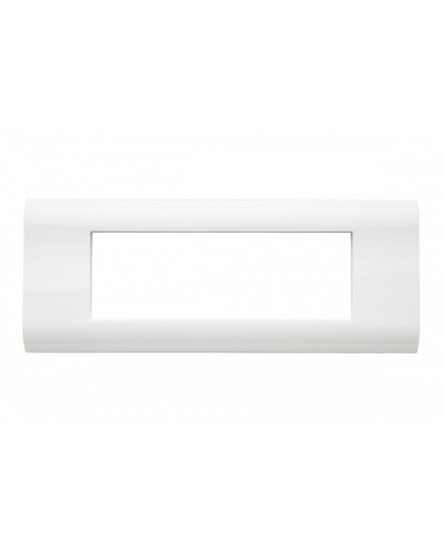 Рамка французский стандарт 6 модулей 45 × 22,5 мм, белый Eurolan (16M-00-06WT) во Владивостоке Комбинированные настенные розетки Pintop.ru