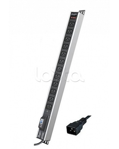 Блок распределения питания вертикальный для 19 шкафов DKC R5V12CBOPCDC19 во Владивостоке Блоки розеток Pintop.ru