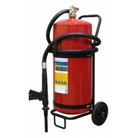 Огнетушитель ПОЖТЕХНИКА ОВП-50(з) МИГ летний (ФторПАВ) на съемн.тележке с перекр. стволом (баллон 62,5 л, ОТВ 50 л)