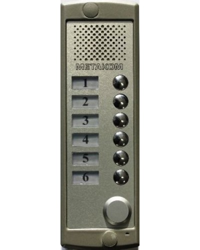 Блок вызова домофона Метаком MK6-K-RF во Владивостоке Блоки вызова многоабонентные Pintop.ru