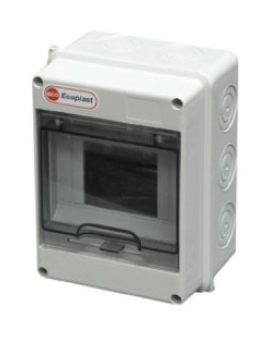 Шкаф настенный, 8-9 модулей, IP65 Экопласт 46408 во Владивостоке Боксы для автоматов Pintop.ru