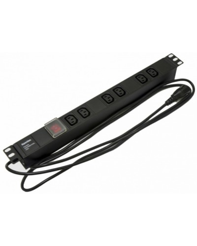 Блок розеток Hyperline SHE19-6IEC-S-2.5IEC во Владивостоке Блоки розеток Pintop.ru